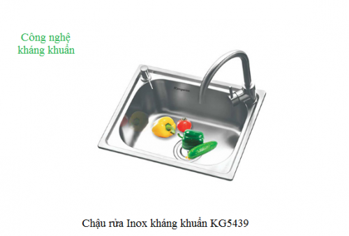 Chậu rửa Inox kháng khuẩn KG5439
